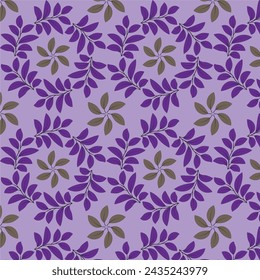 Seamless abstract floral pattern. Geometric leaf floral ornament. Geomatric graphic modern pattern