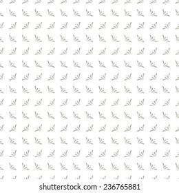 Seamless abstract floral pattern. Gray and white background. Vector ornament for wrapping, wallpaper, tiles. Small flowers on a white background.