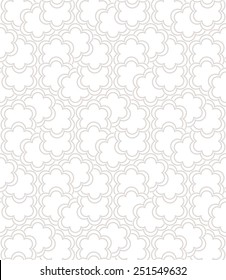 Seamless abstract floral pattern. Gray and white vector background. Ornament for wrapping, wallpaper, tiles