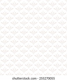 Seamless abstract floral pattern. Gray and white background. Vector ornament for wrapping, wallpaper, tiles. Small flowers on a white background.