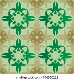 Seamless abstract floral pattern with mandala pattern,Floral background design, luxury mandala,illustration of isolated set floral vector,