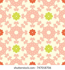 Seamless abstract floral pattern with mandala pattern,illustration of isolated set floral vector,Vintage frames and scroll elements,Flora calligraphy vector
