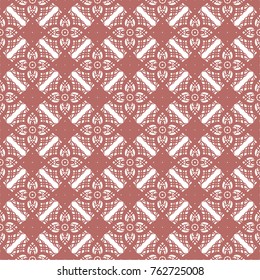 Seamless abstract floral pattern with mandala pattern,Abstract geometric pattern with lines, Smooth color ornament,A seamless vector background