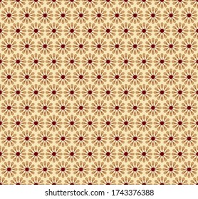 Seamless Abstract Floral Pattern. Modern Vector Graphic. Brown And Beige Vector Background. Modern Geometric Vector. Simple Graphic Pattern. Abstract Floral Wallpaper. Modern Floral Background.