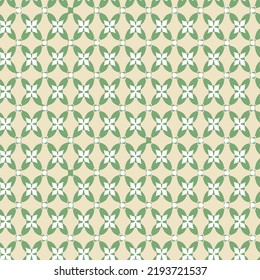 Seamless abstract floral pattern. Modern background. Geometric yellow leaf ornament.