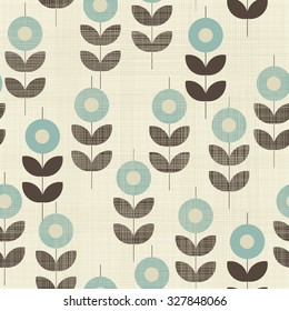 seamless abstract floral pattern on texture background