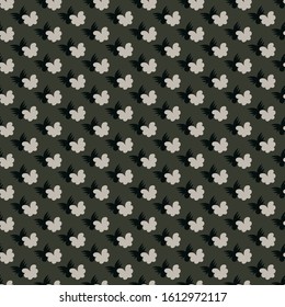 seamless abstract floral pattern. Simple vintage print for fabric and textile. Organic repeated shapes.