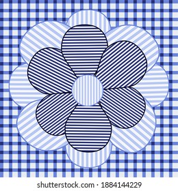 Seamless abstract floral pattern with stripes. Vintage ornament for wallpaper, printing on the packaging paper, textiles. Vector pattern