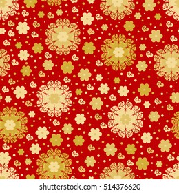 Seamless abstract floral pattern. For textile or book covers, manufacturing, wallpapers, print, gift wrap.