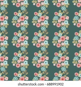Seamless abstract floral pattern. For textile or book covers, manufacturing, wallpapers, print, gift wrap.