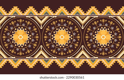 Nahtlose abstrakte Blumenmuster. Trendsetter mit hellen Farben, perfekt für Poster, Tapete, Banner und Hintergrund