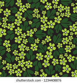 seamless abstract floral pattern (vector)
