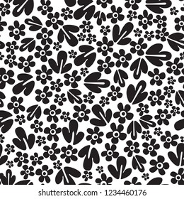 seamless abstract floral pattern (vector)