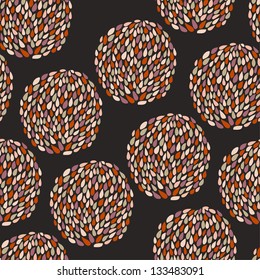 Seamless abstract floral pattern. Vector illustration