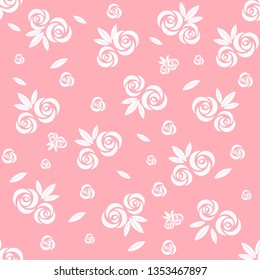 Seamless abstract floral pattern. Vector illustraition 