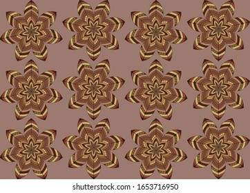 Seamless abstract floral pattern. Vector