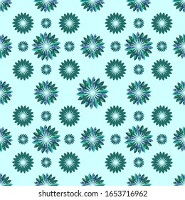 Seamless abstract floral pattern. Vector