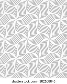 Seamless abstract floral pattern. Vector gray background.