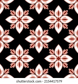 Seamless abstract floral pattern. Vector Illustration.