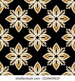 Seamless abstract floral pattern. Vector Illustration.