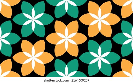 Seamless abstract floral pattern. Vector Illustration.