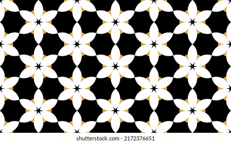 Seamless abstract floral pattern. Vector Illustration.