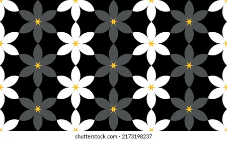 Seamless abstract floral pattern. Vector Illustration.