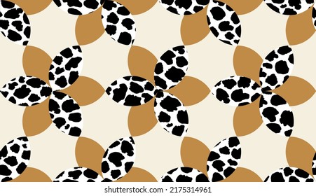Patrón floral abstracto e impecable. Ilustración vectorial.
