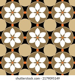 Seamless abstract floral pattern. Vector Illustration.