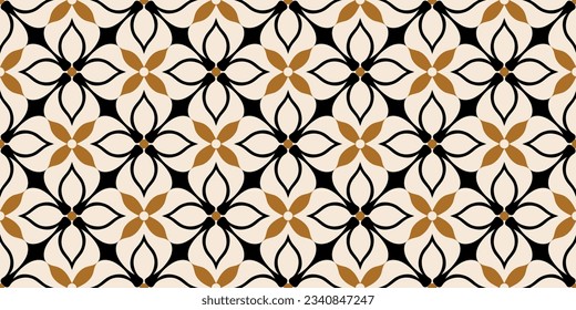 Seamless abstract floral pattern. Vector Illustration