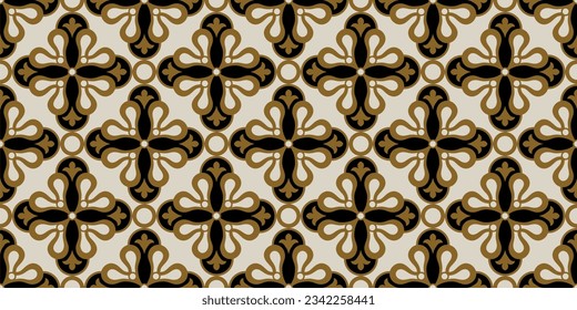 Seamless abstract floral pattern. Vector Illustration