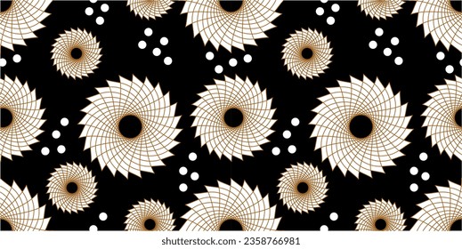Seamless abstract floral pattern. Vector Illustration