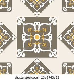 Seamless abstract floral pattern. Vector Illustration
