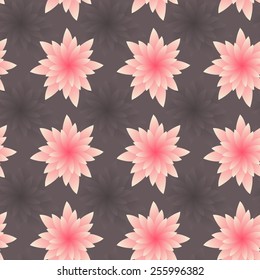 Seamless abstract floral pattern. Vector illustration, created using a clipping mask