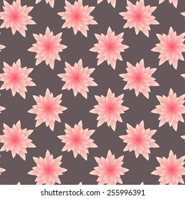 Seamless abstract floral pattern. Vector illustration, created using a clipping mask