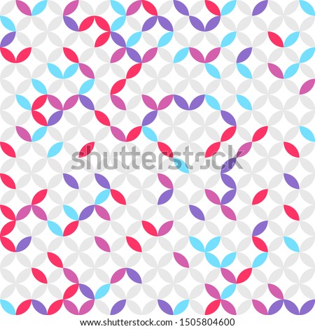 Seamless abstract floral pattern. Vector stylized colored seamless dotted illustration