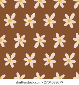 Seamless abstract floral pattern. Vintage ornament for wallpaper, printing on the packaging paper, textiles. Vector pattern