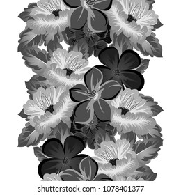 Seamless abstract floral pattern. For your fabric design, clothing, printed matter. Postcards, greeting cards and invitations for birthday, wedding, Valentine's day, party. Vector illustration