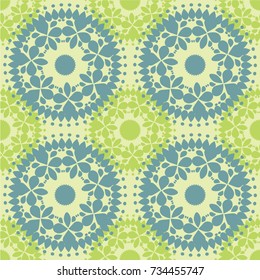 Seamless abstract floral pattern,mandala pattern