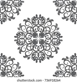Seamless abstract floral pattern,mandala pattern