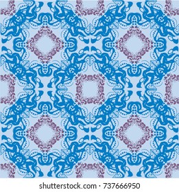 Seamless abstract floral pattern,mandala pattern