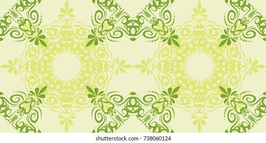 Seamless abstract floral pattern,mandala pattern
