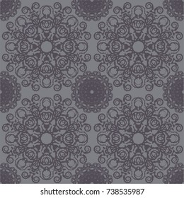 Seamless abstract floral pattern,mandala pattern