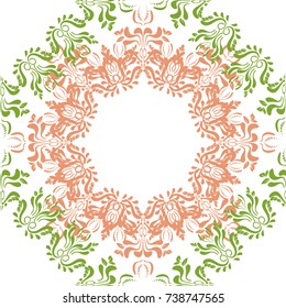 Seamless abstract floral pattern,mandala pattern