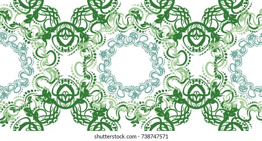 Seamless abstract floral pattern,mandala pattern