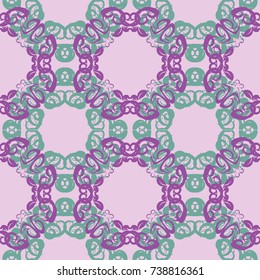 Seamless abstract floral pattern,mandala pattern