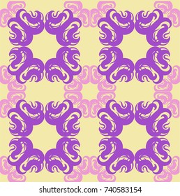Seamless abstract floral pattern,mandala pattern