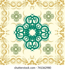 Seamless abstract floral pattern,mandala pattern