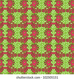 Seamless abstract floral pattern-model for design of gift packs, patterns fabric, wallpaper, web sites, etc.