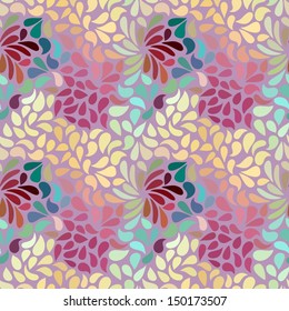 Seamless abstract floral pattern-model for design of gift packs, patterns fabric, wallpaper, web sites, etc.